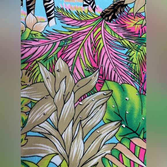 Jackets Galore John Farrah 1/4 Zip Lightweight Pullover Jungle Animals Women’s M - Picture 4 of 16